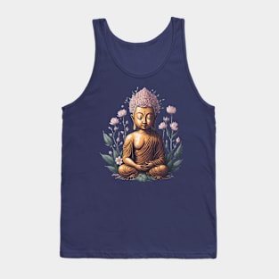 Floral Buddha 8 Tank Top